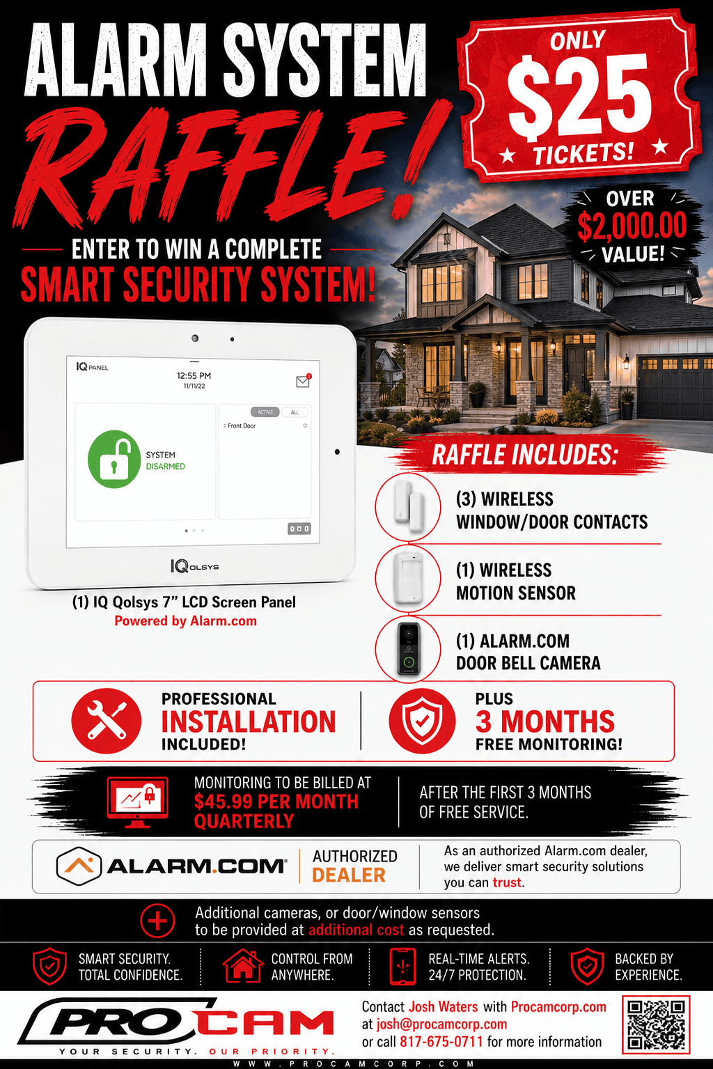 Security System Raffle Presented by PROCAM