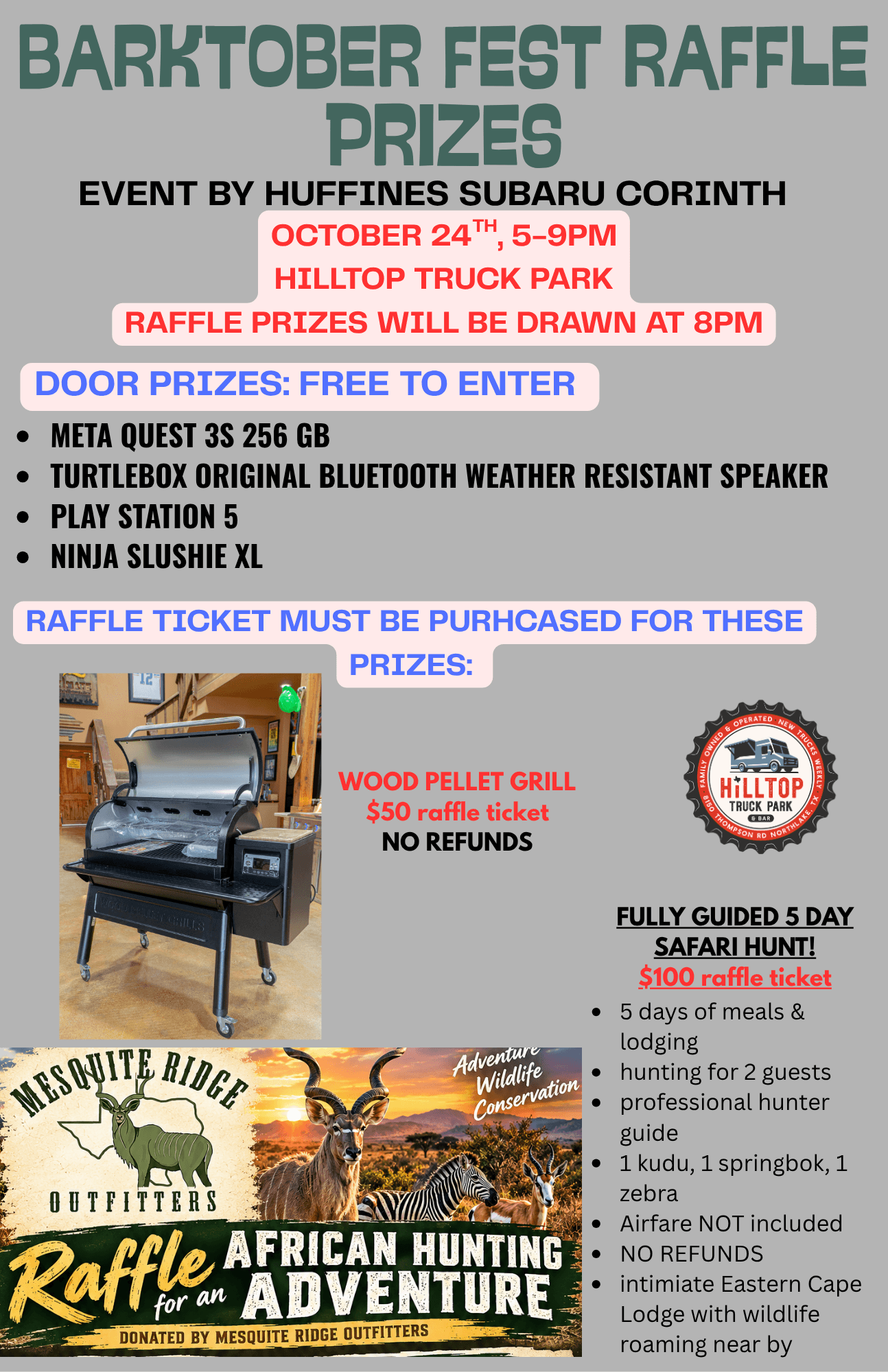 Upcoming event at Hilltop Truck Park 3